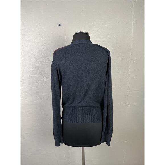 Cabi Women's Color Block Sweater Long Sleeve Button Up V Neck Cardigan Size Med - Picture 8 of 11